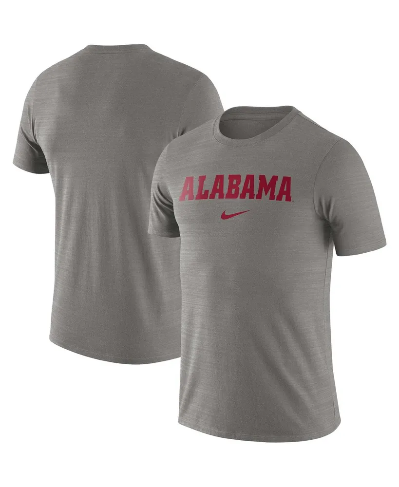 Men's Nike Heather Gray Alabama Crimson Tide Team Issue Velocity Performance T-shirt