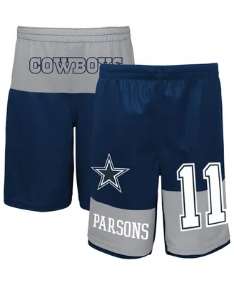 Big Boys Micah Parsons Navy Dallas Cowboys Player Name and Number Shorts