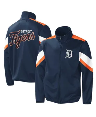 Men's G-III Sports by Carl Banks Navy Detroit Tigers Earned Run Full-Zip Jacket