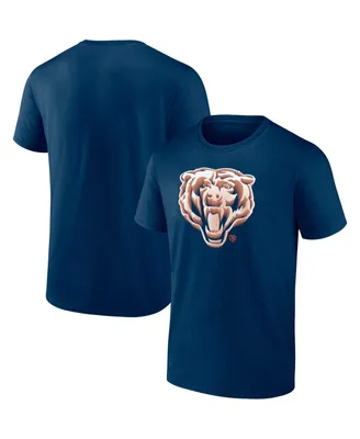 Men's Fanatics Navy Chicago Bears Chrome Dimension T-shirt