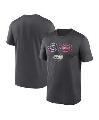 Men's Nike Charcoal Chicago Cubs vs. Cincinnati Reds 2022 Field of Dreams Destination Matchup T-shirt