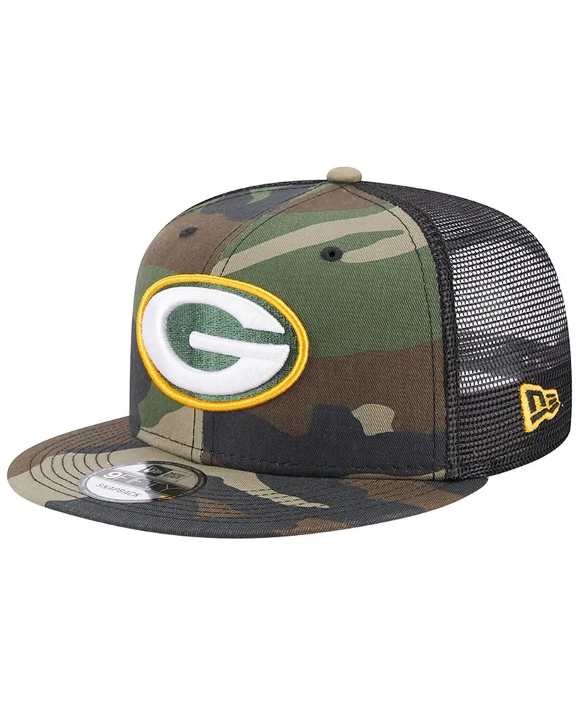 Men's New Era Black Green Bay Packers Shade Trucker 9FIFTY