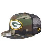 Men's New Era Camo Green Bay Packers Classic Trucker 9FIFTY Snapback Hat