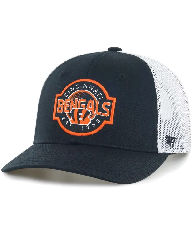 Youth Black/Orange Cincinnati Bengals Two Tone Precurved Adjustable Hat