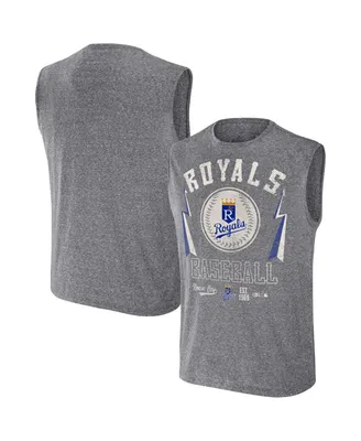 Men's Darius Rucker Collection by Fanatics Charcoal Kansas City Royals Muscle Tank Top