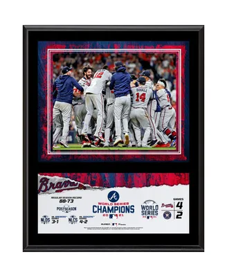 Atlanta Braves 12" x 15" 2021 Mlb World Series Champions Sublimated Plaque