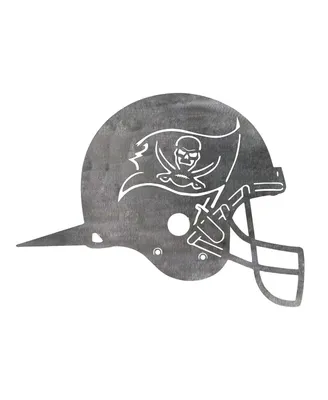 Tampa Bay Buccaneers Metal Garden Art Helmet Spike