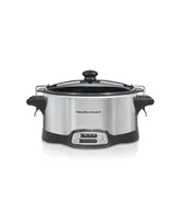 Hamilton Beach Stay Or Go Stovetop Sear Cook 6 Quart Slow Cooker