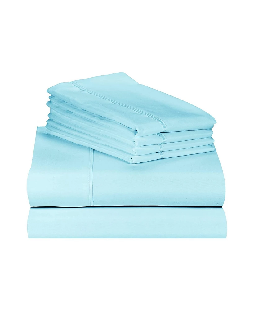 Full 6PC Silky Soft Cooling Deep Pocket Performance Sheet Set