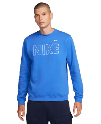 Nike Men's Sportswear Club Fleece Embroidered Logo Sweatshirt