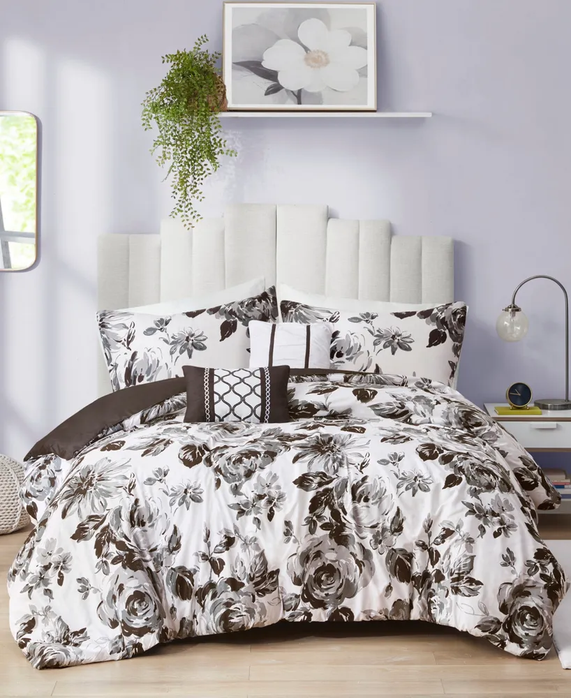 Intelligent Design Dorsey Floral 5-Pc. Duvet Cover Set, Full/Queen