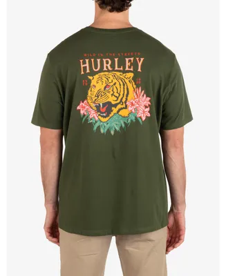 Hurley Men's Everyday Tiger Palm Short Sleeve T-shirt