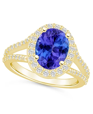 Macy's Tanzanite (2-3/4 Ct. t.w.) and Diamond (3/4 Halo Ring