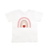 Sweet Wink Little and Big Girls Apple Rainbow Short Sleeve T-Shirt