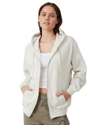 Cotton On Women's Classic Zip-Through Hoodie Sweatshirt