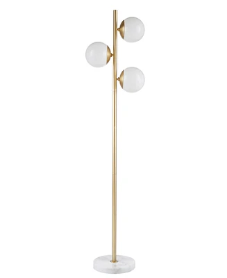 Ink+Ivy Holloway 3-Globe Light Floor Lamp with Marble Base