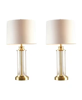 510 Design Clarity Glass Cylinder Table Lamp Set of 2