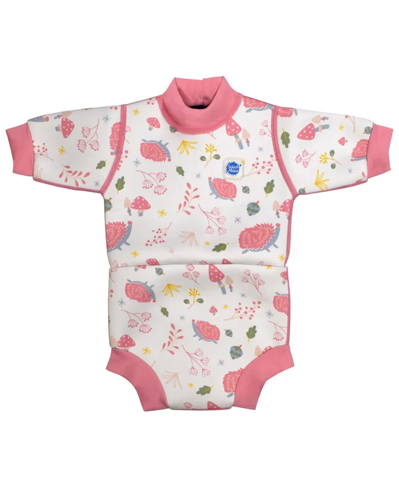 Splash About Baby Girls Happy Nappy Wetsuit with Swim Diaper