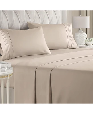 Piece Deep Pocket Microfiber (Muted, Vibrant, Heathered) Sheet Set
