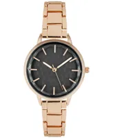 I.n.c. International Concepts Women's Rose Gold-Tone Bracelet Watch 34mm, Created for Macy's