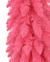 Puleo 4' Pre-Lit Artificial Alpine Pencil Tree