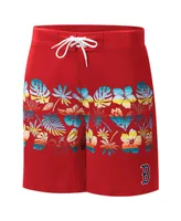 Men's G-iii Sports by Carl Banks Red Boston Sox Breeze Volley Swim Shorts