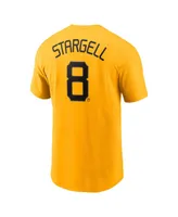 Men's Nike Willie Stargell Gold Pittsburgh Pirates 2023 City Connect Name and Number T-shirt