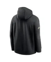 Men's Nike Black New Orleans Saints 2023 Sideline Club Alternate Tri-Blend Pullover Hoodie