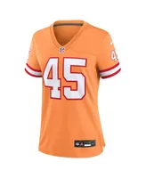 Women's Nike Devin White Orange Tampa Bay Buccaneers Throwback Game Jersey