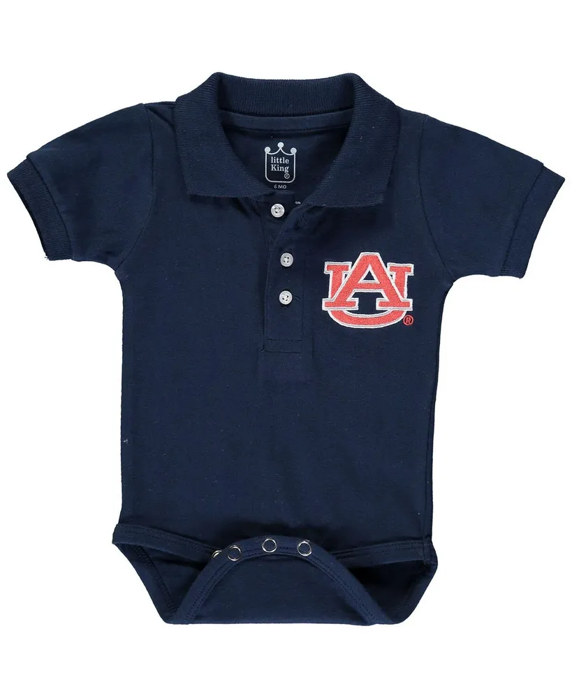 Infant Boys and Girls Navy Auburn Tigers Polo Bodysuit