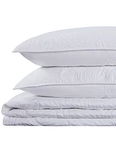Closeout! Videri Home Coastal Palm Embroidered 3-Piece Quilt Set, King