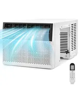 Costway 6000 Btu (10000 Btu Ashrae) Window Air Conditioner with Remote, Led Control Panel, up to 250 Sq.Ft.