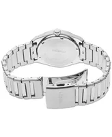 Seiko Men's Essentials Stainless Steel Bracelet Watch 39mm