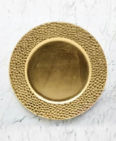 American Atelier Hammered Charger Plate 12 Piece Dinnerware Set, Service for