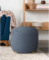 Studio Living 19"H Polyester Round Meredith Ottoman