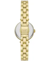 kate spade new york Women's Holland Quartz Three Hand Gold-Tone Stainless Steel Watch 28mm