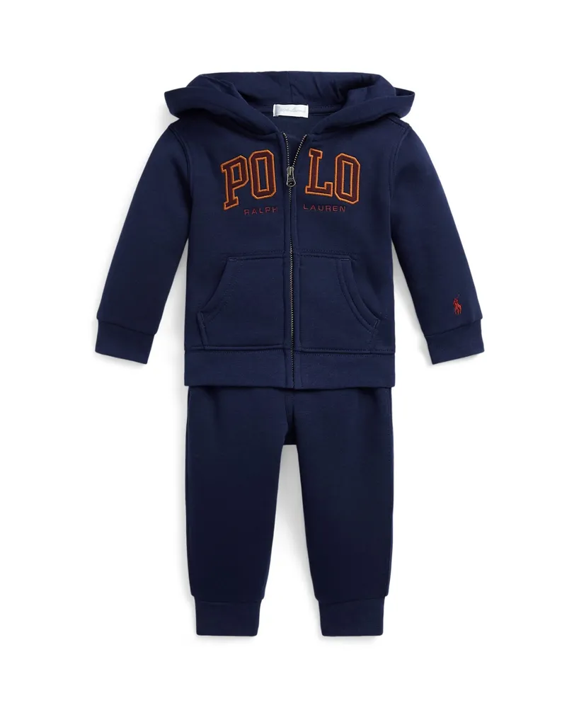 Polo Ralph Lauren Baby Boys Logo Fleece Full-Zip Hoodie and Pants