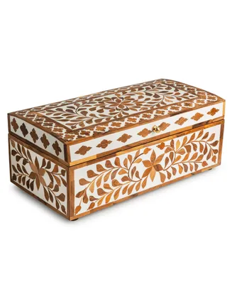 Jodhpur Wood Inlay Decorative Box, 16"