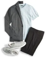 Alfani Mens Cardigan T Shirt Performance Shorts Created For Macys