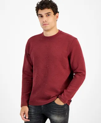 Guess Men's Pullover Long-Sleeve Knit Crewneck Sweater
