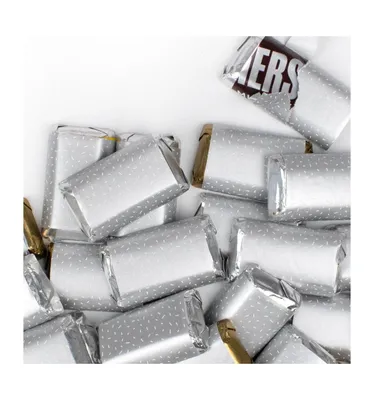 41 Pcs Silver Candy Party Favors Hershey's Miniatures Chocolate