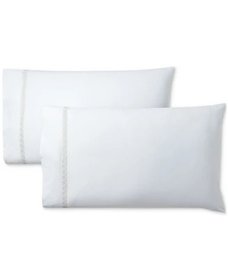 Lauren Ralph Spencer Cable Embroidery Pillowcase Set, Standard