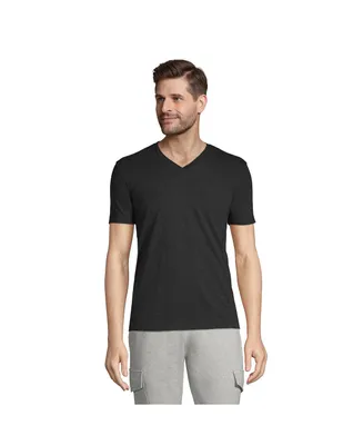 Lands' End Men's Super-t Short Sleeve V-Neck T-Shirt