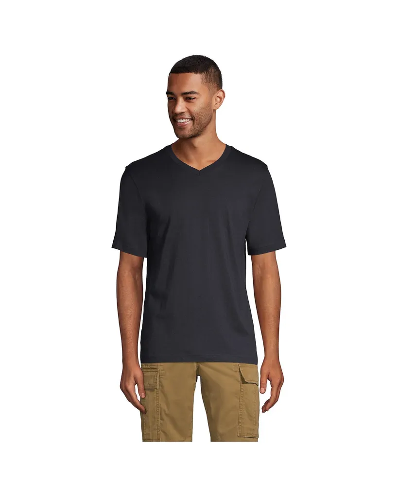 Lands' End Men's Super-t Short Sleeve V-Neck T-Shirt