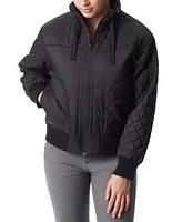 Bass Outdoor Women's Quilted-Trim Zip Bomber Jacket