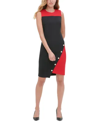 Tommy Hilfiger Petite Embellished Sleeveless Sheath Dress