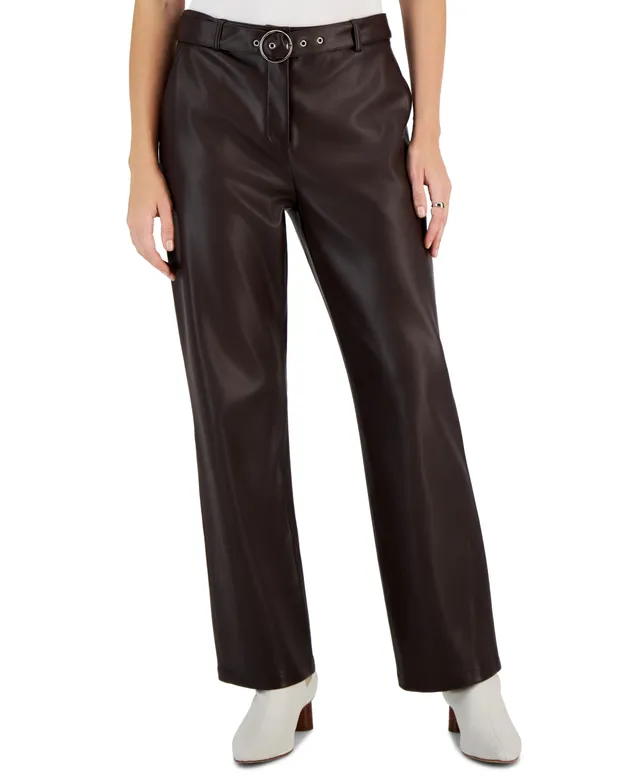 Tahari ASL Women's Pleated-Front Wide-Leg Pants - Macy's