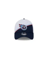 Men's New Era White, Navy Tennessee Titans 2023 Nfl Sideline 39THIRTY Flex Hat
