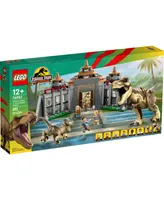 Lego Jurassic Park 76961 Visitor Center and T Rex Raptor Attack Toy  Building Set