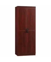 Homcom 2-Door Kitchen Pantry Cabinet Cupboard 5-Tier Storage Shelves, Cherry